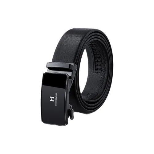 HLA Cow Leather Belts Men's Width 3.5cm