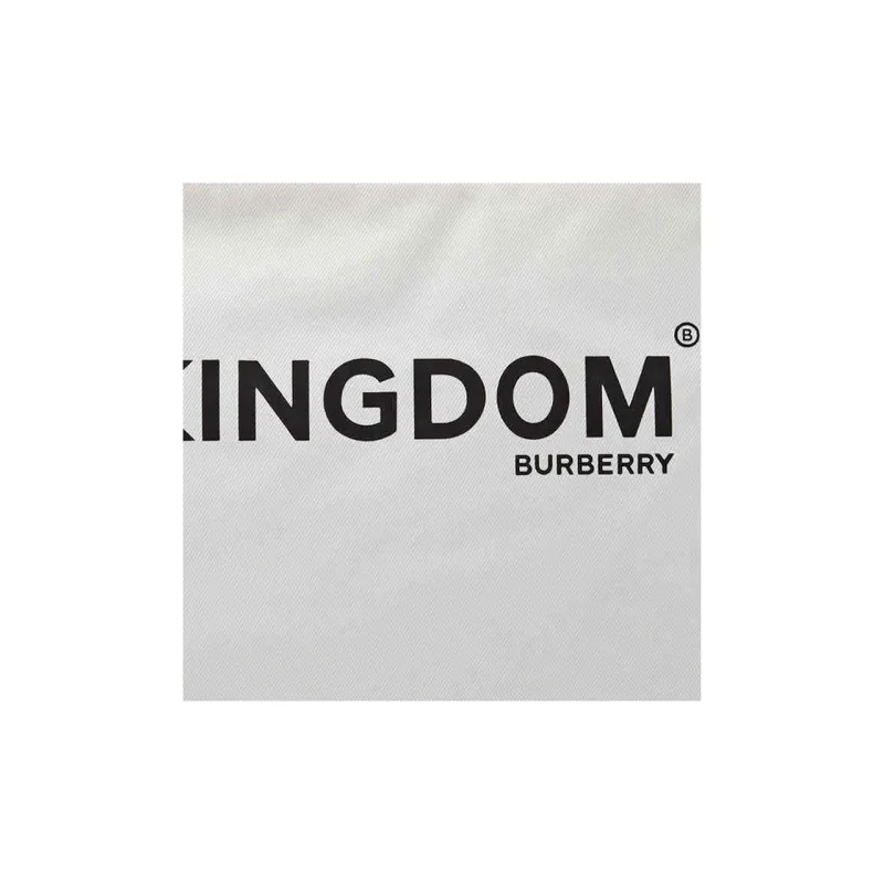 Burberry Cotton Clutch Medium Size Men's Chalk White-4
