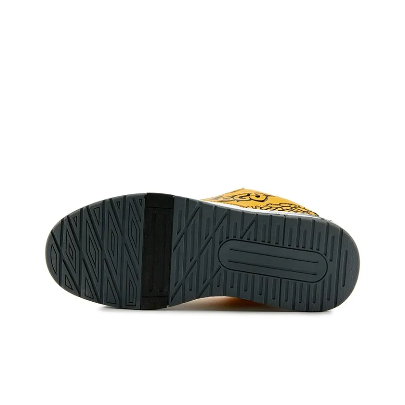 XIANGGUAN XGGO Wear Resistant Slip Resistant Low Top Skateboard Shoes Unisex Yellow-6