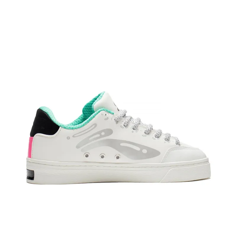 Steven Harrington X LiNing Skateboard Shoes Men Low Top Snow White-1