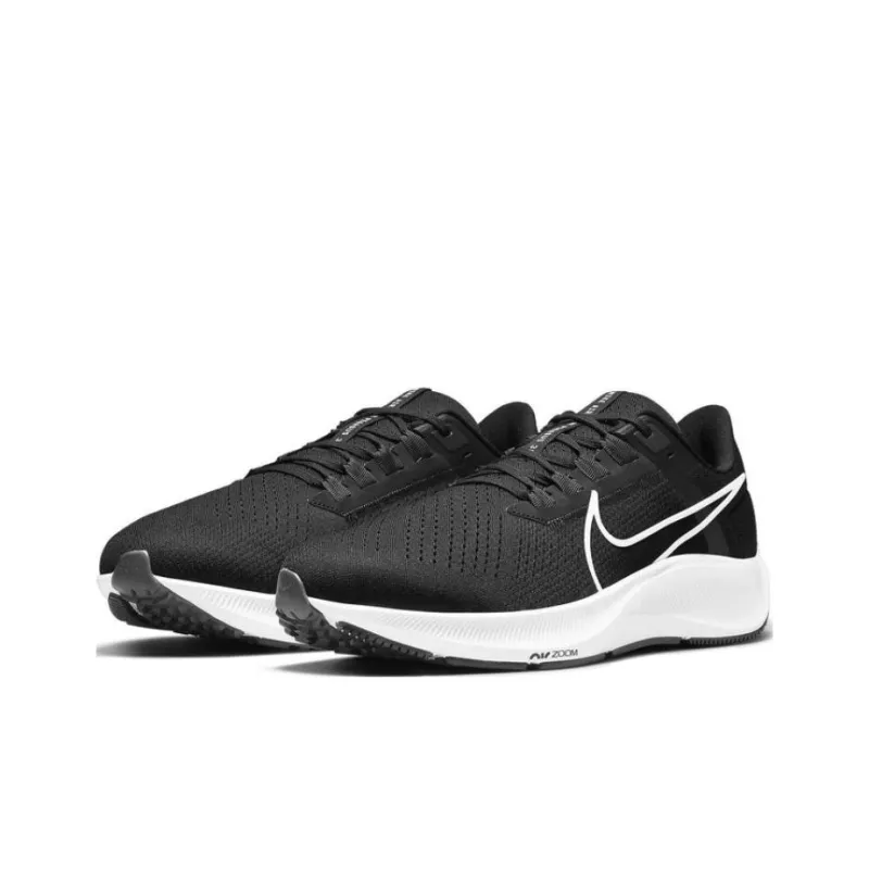 Nike Air Zoom Pegasus 38 Black White Extra Wide-1