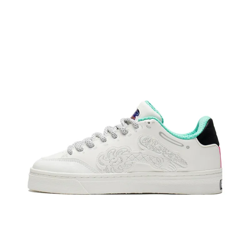 Steven Harrington X LiNing Skateboard Shoes Men Low Top Snow White-0