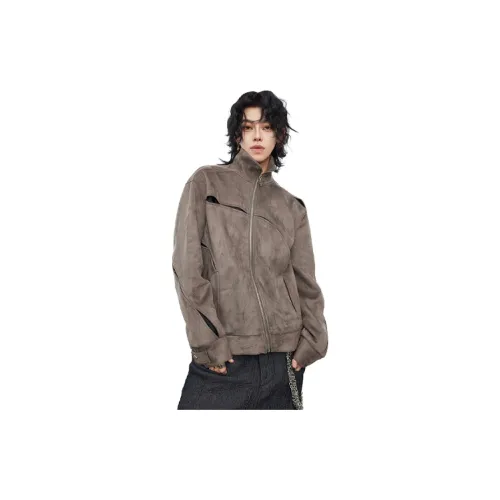 0-CROWORLD Jackets Men Coffee