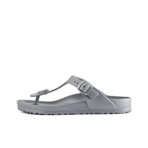 Birkenstock Flip Flops Unisex Silver Gray Regular