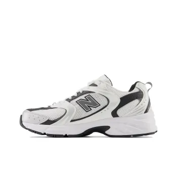 New Balance 530 White Silver Metallic Black