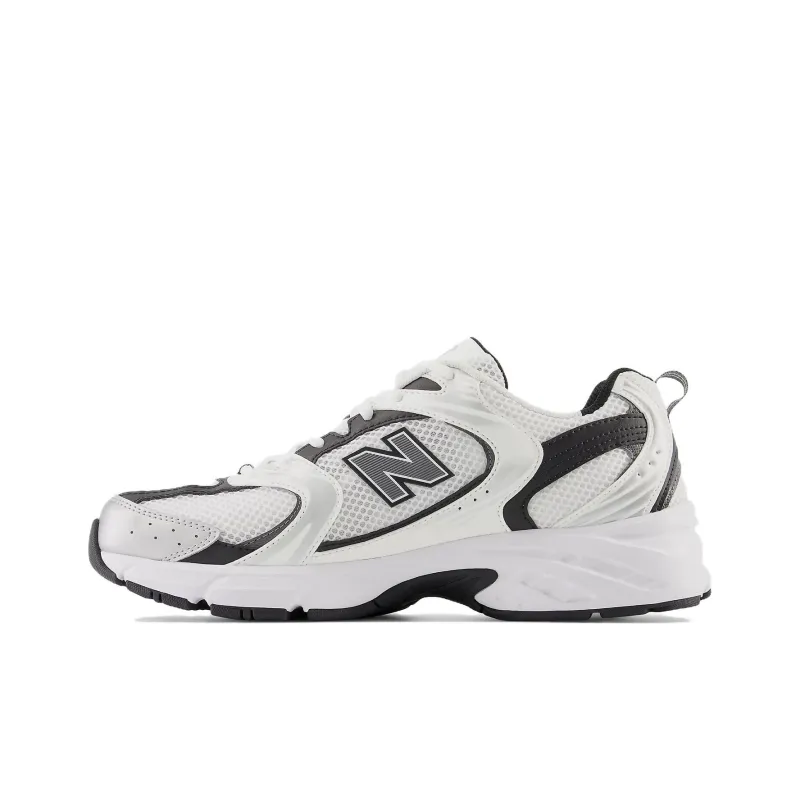 New Balance 530 White Silver Metallic Black-0