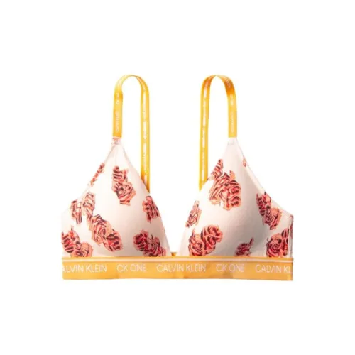 CK/Calvin Klein Bra Women's Red Pink Floral