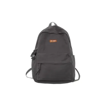 LOUIS ROYALN Canvas Backpack Unisex Dark Gray/Light Blue/Black/Purple/White