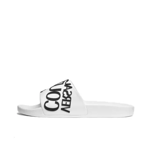 VERSACE JEANS Couture Logo-print Slip-on Slides