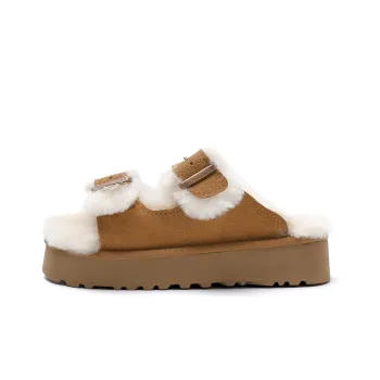 STELLA WEISZ Slide Slippers 4.5cm Women's Chestnut