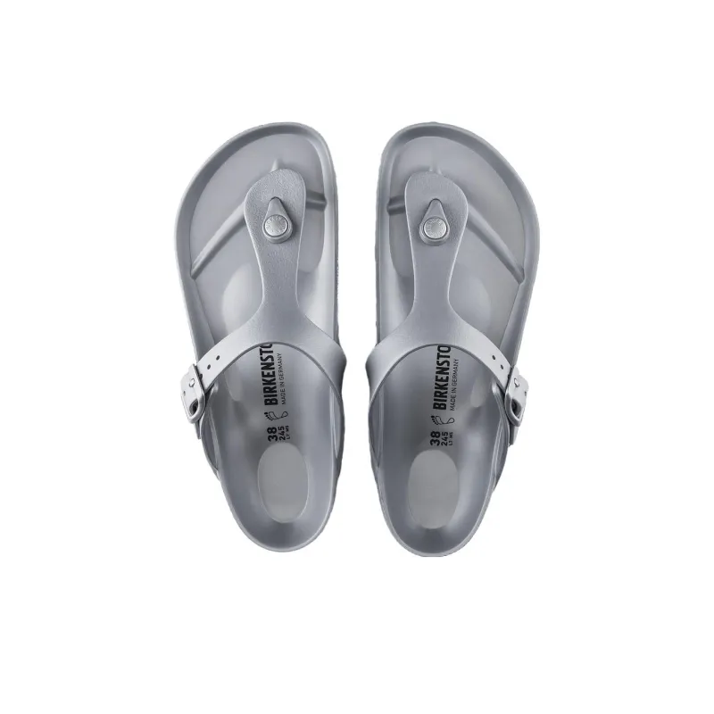Birkenstock Flip Flops Unisex Silver Gray Regular-3