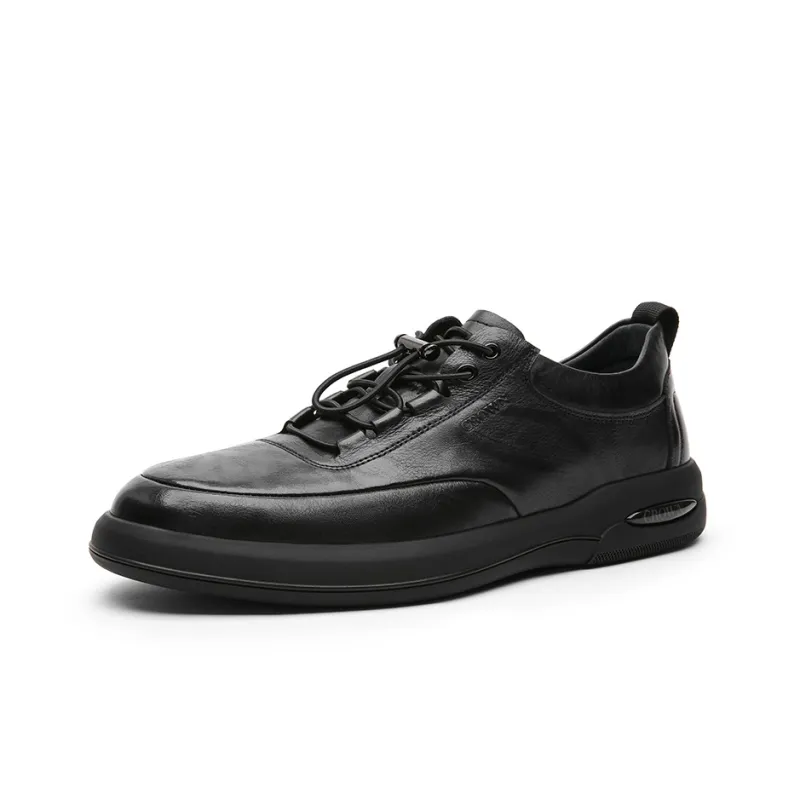 CROWN Casual Shoes Men Low Top Black/Dark Brown-1
