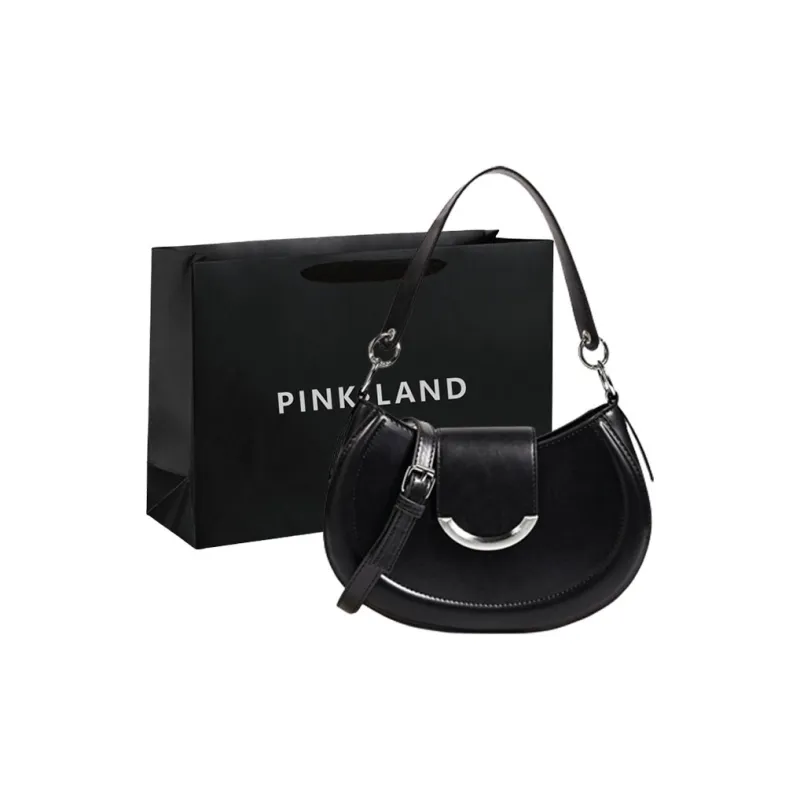 PINK·LAND PU Shoulder Bag Crossbody Bag Regular Women's Ecru/Green/Pink Blue/Black Khaki-14