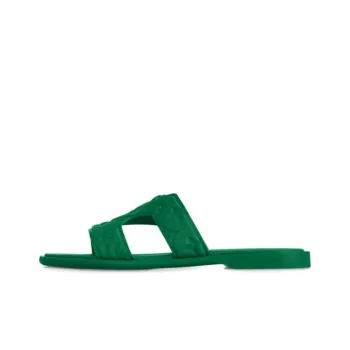 LOUIS VUITTON Oasis Rubber Sole Slide Slippers Men's Green