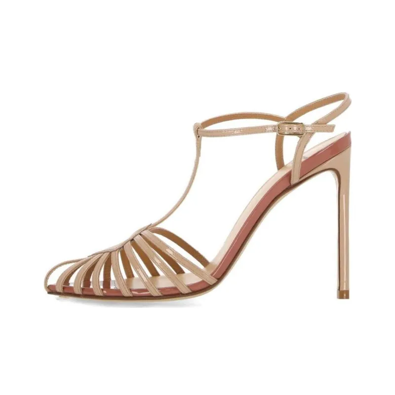 FRANCESCO RUSSO Roman Sandals Women's Nude-0
