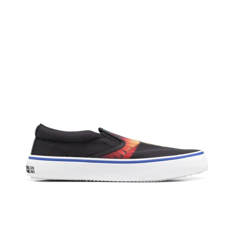 Marcelo Burlon Wings Printed Slip On Sneakers-1