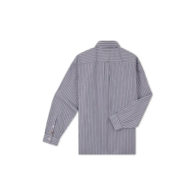 Tommy Hilfiger Shirt Men's Navy Blue White Stripes DW5-1