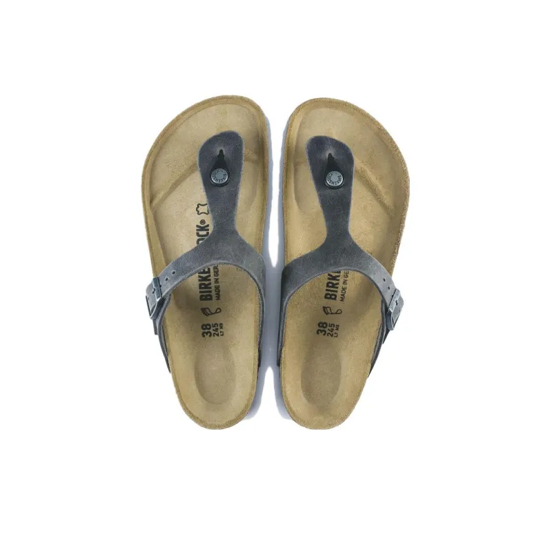 Birkenstock Gizeh Slip Resistant Flip Flops Unisex Peacock Green Regular-3