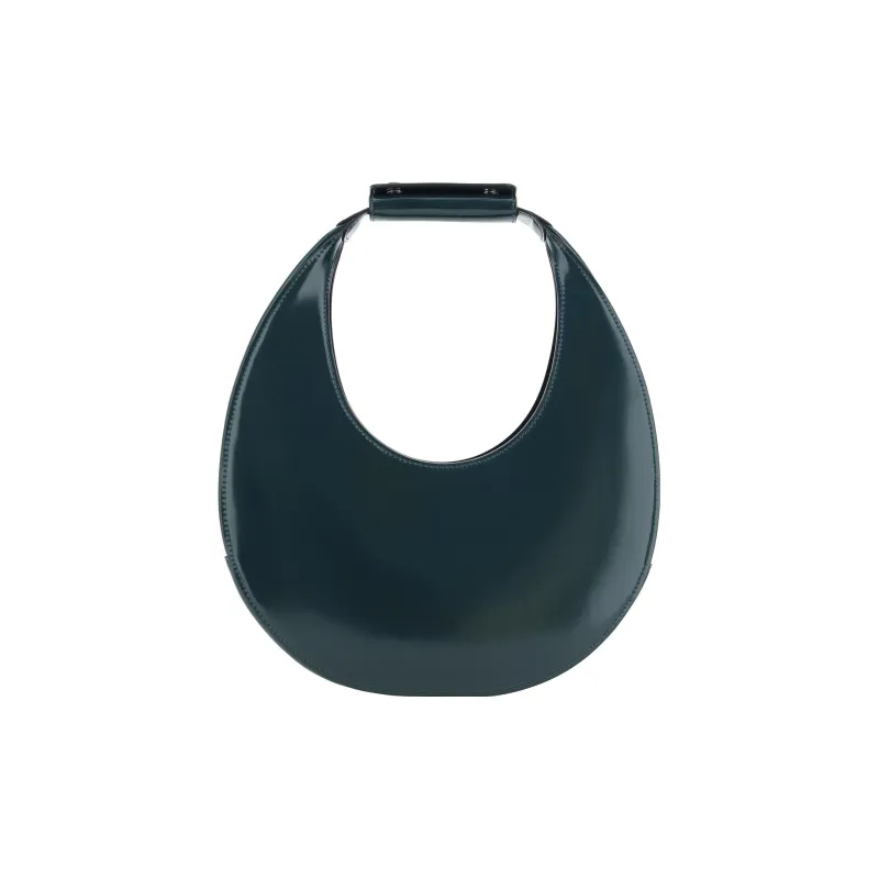 Staud Cow Leather Crescent Bag Handbag Shoulder Bag Women's Green-0
