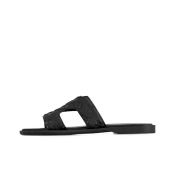 LOUIS VUITTON Oasis Rubber Sole Slide Slippers Men's Black