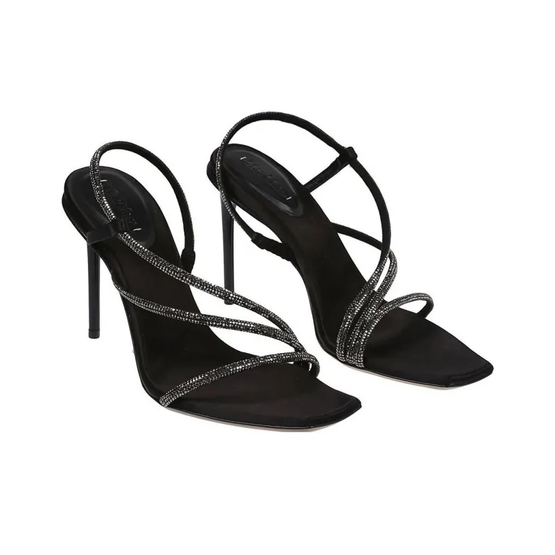 MaxMara One Strap Sandals Women's Black-2