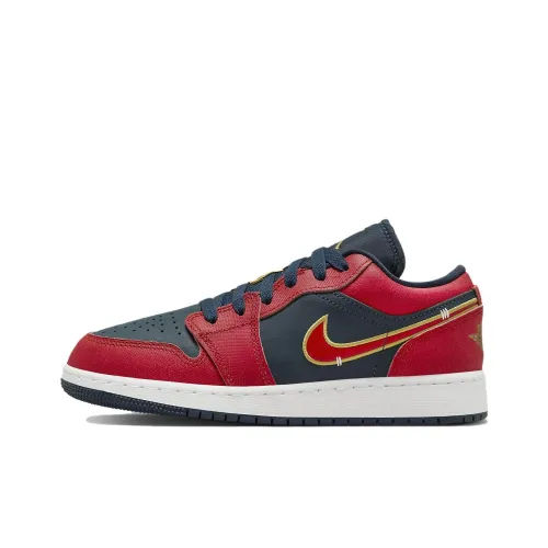 JORDAN 1 Low Armory Navy Sport Red GS
