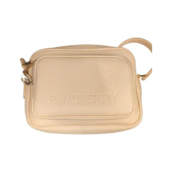 Burberry Cow Leather Camera Bag, Shoulder Bag, Crossbody Bag Women's Beige