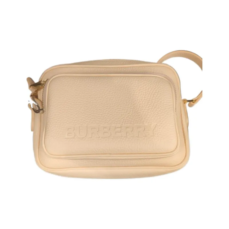 Burberry Cow Leather Camera Bag, Shoulder Bag, Crossbody Bag Women's Beige-0