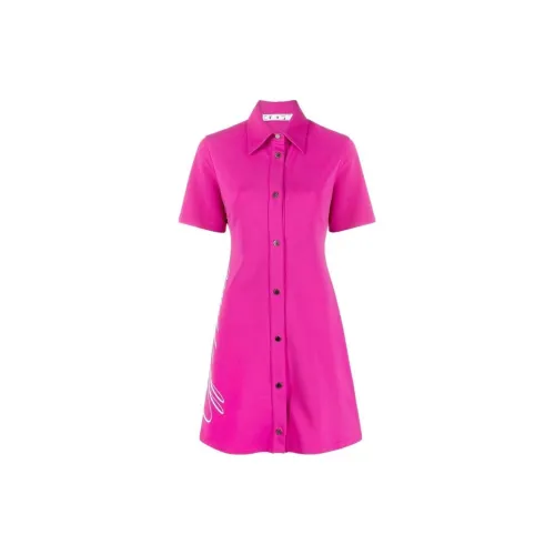 OFF-WHITE Short-Sleeved Dresses Women's Pink