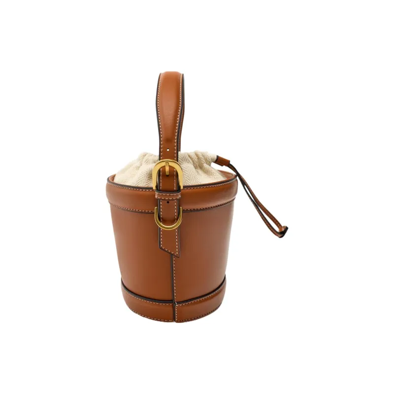 ZARA Polyurethane Bucket Bags One Shoulder Handbag Crossbody Bag Small Size Women's Yellow-2