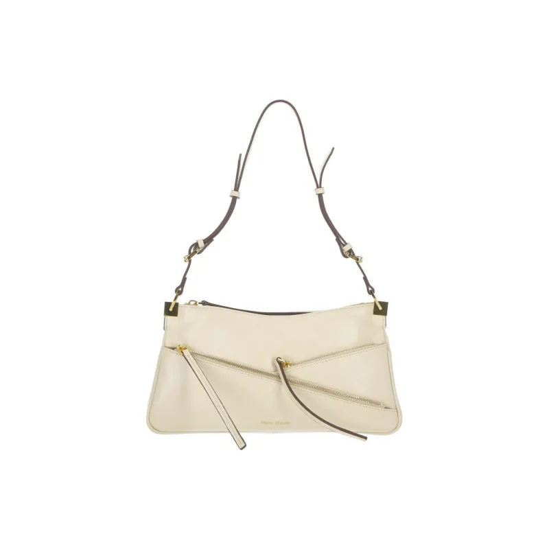Manu Atelier Calfskin Handbag Shoulder Bag Women's Beige-0