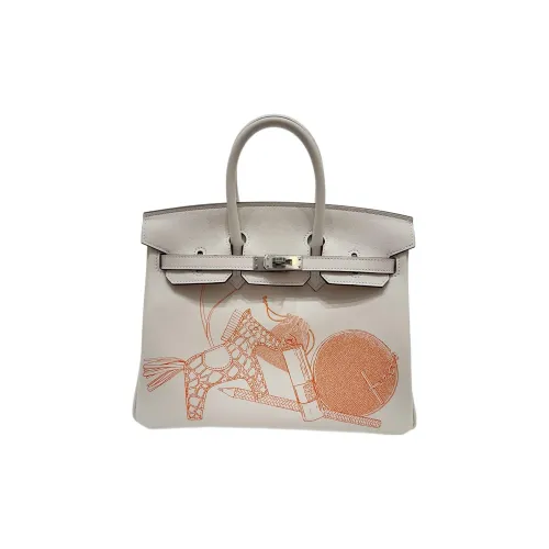 HERMES Birkin Swift Leather Birkin Bag Handbags Women's White