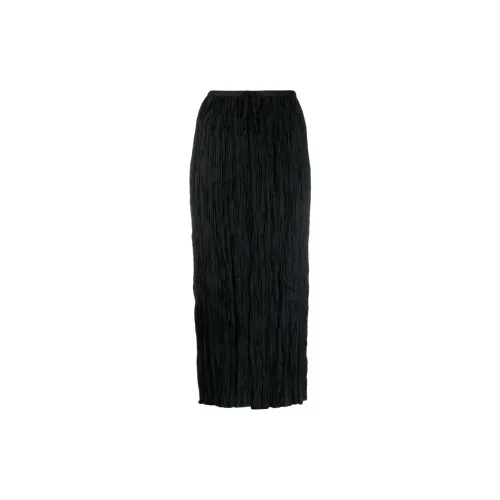 Ulla Johnson Drawstring-waist Plissé Straight Skirt