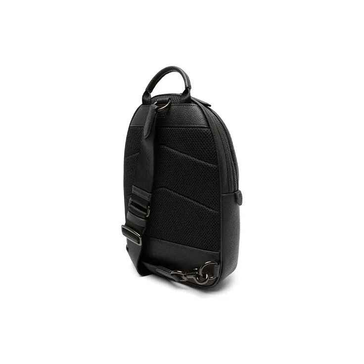 COACH Charter Calfskin Crossbody Bag, Sling Bag Men's Black-1