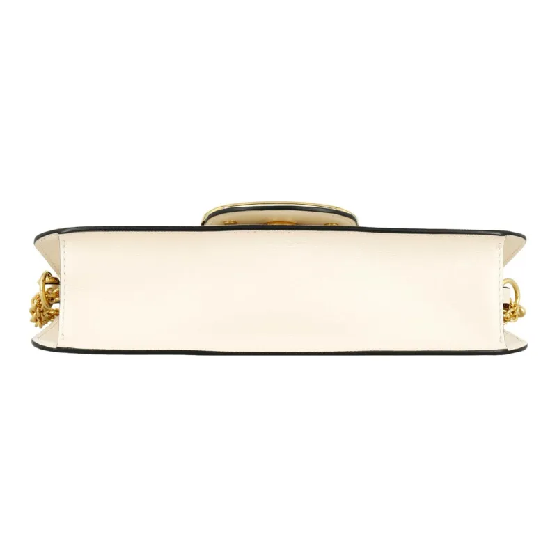 Valentino Locò Calfskin Shoulder Bag Crossbody Bag Handbag Regular Women's Ivory White-3