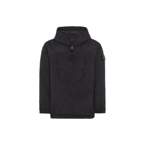 STONE ISLAND Tear-resistant Metal Nylon Series Jackets Men Black