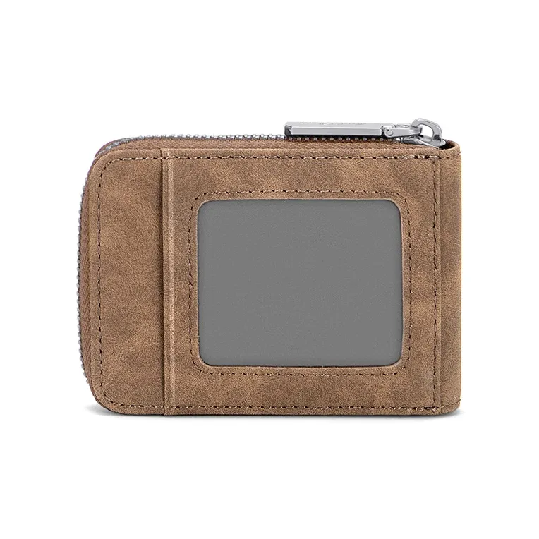 MashaLanti Microfiber Synthetic Leather Card Holder Regular Men's Coffee-4