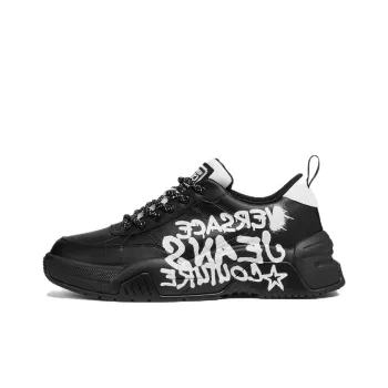 VERSACE JEANS Graffiti Stargaze Low Top Casual Shoes Men's Black