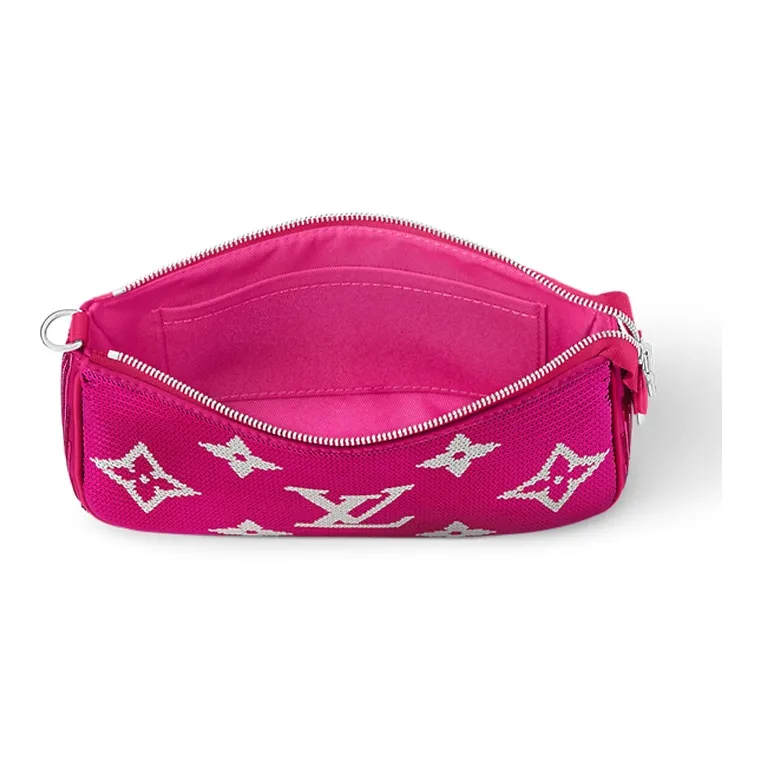 LOUIS VUITTON Pochette Accessories Fuchsia Gold-3
