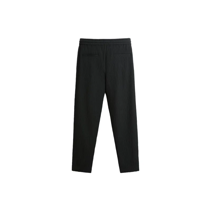ZARA Casual Pants Men Black-1