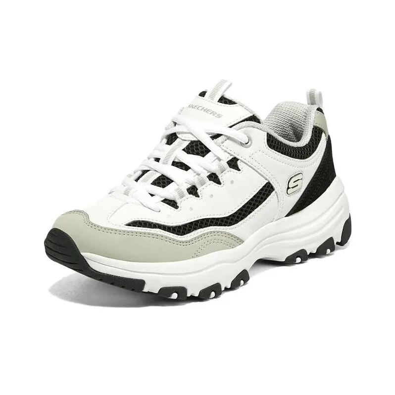 Skechers Arch Fit D'Lites 'White Black Beige' Women's-1