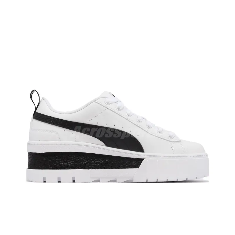 PUMA Mayze Wedge White Black Women's-1