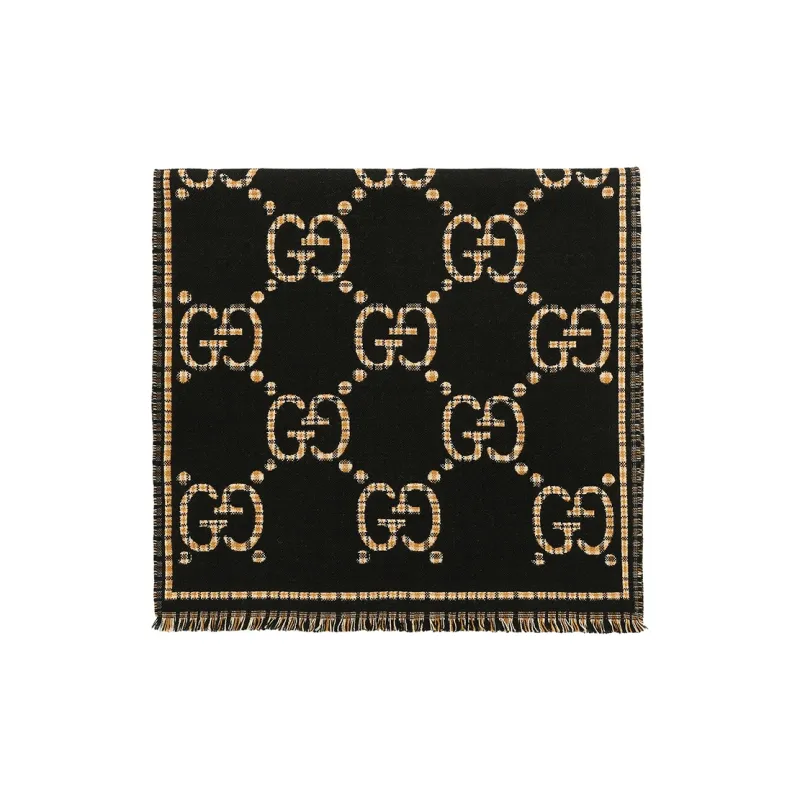 GUCCI GG jacquard Wool Scarf-2