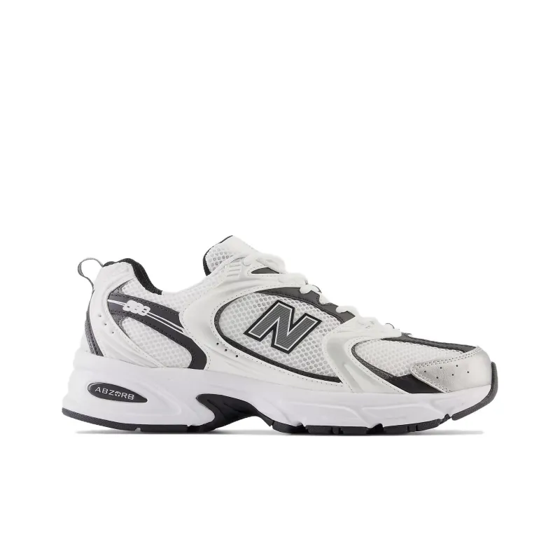 New Balance 530 White Silver Metallic Black-1