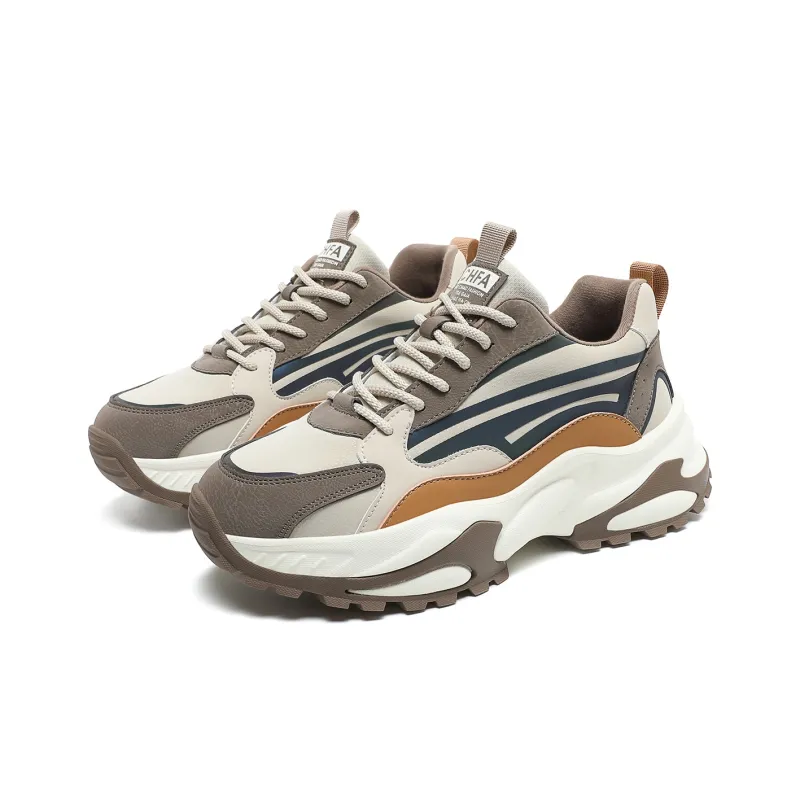 CEDAR HAN Couple Shoes Cushioning Anti-Slip And Wear-Resistant Low-Top Chunky Sneakers Unisex-3