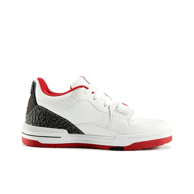 XIANGGUAN XGGO Wear Resistant Slip Resistant Low Top Skateboard Shoes Unisex Red White-1
