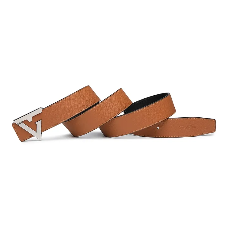 TangGuh Design Buckle Wear Resistant Cow Leather Leather Belts Men's Width 3.5CM-2