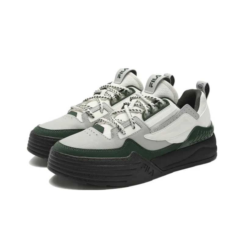 FILA Court Deluxe Low Shoes 'Grey White Black'-1