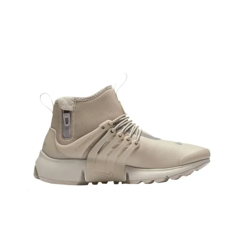 Nike Air Presto Shock Absorbers With Slip Resistant Features Mid Top Casual Shoes Women's Beige-1