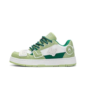 SESAME STREET Skateboard Shoes Unisex Low Top Avocado Green/Black & White/Jet Black/Pearl White